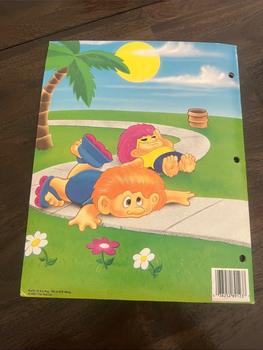 NORFIN Trolls 1992 Roller Skating Folder 90s